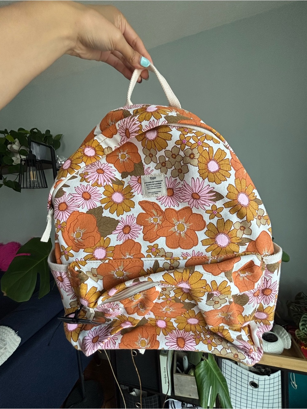 NWT Typo Floral Backpack